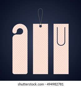 Bookmark label tag design 