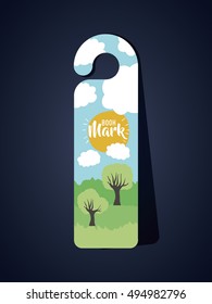Bookmark label tag design 