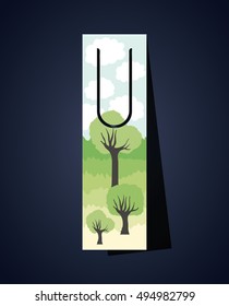 Bookmark label tag design 