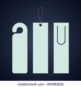 Bookmark label tag design 