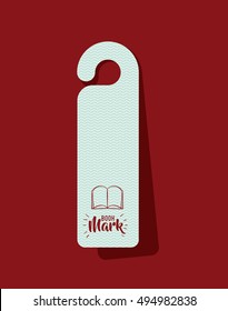 Bookmark label tag design 