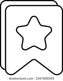 estilo de diseño de icono de línea de marcadores 
