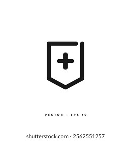 Bookmark Line Icon. Editable Stroke