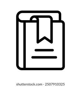 bookmark line icon illustration vector graphic. Simple element illustration vector graphic, suitable for app, websites, and presentations isolated on white background