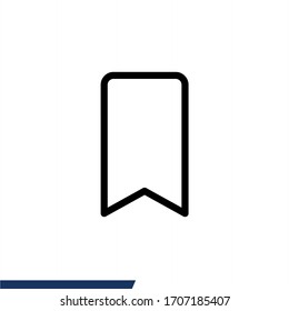 Bookmark Line Icon Vector Illustration