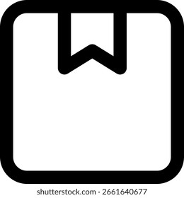 Vektorgrafik des Symbols für die Lesezeichenzeile