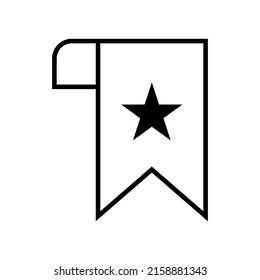Bookmark line icon vector in trendy