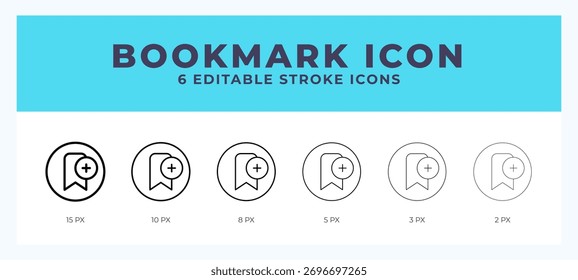 Bookmark line icon. For web. And mobile app. Vector illustration.