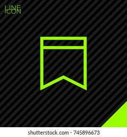 bookmark line vector icon