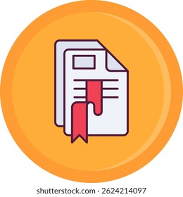 Bookmark Line vector Icon Design