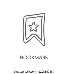 Bookmark linear icon. Modern outline Bookmark logo concept on white background from User Interface and Web Navigation collection. Suitable for use on web apps, mobile apps and print media.