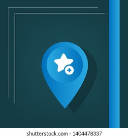 bookmark logo and map pin. bookmark logo concept. 