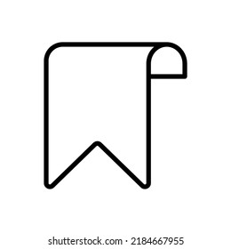 Bookmark Logo Simple Icon Vector. Flat Design.ai