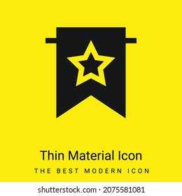 Bookmark minimal bright yellow material icon