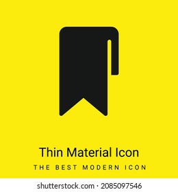Icono de material amarillo brillante mínimo