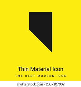 Bookmark minimal bright yellow material icon