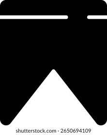 Bookmark Modern Black Icon Design