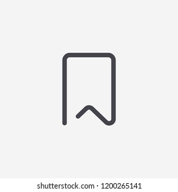 Bookmark modern simple flat vector illustration for web site or mobile app