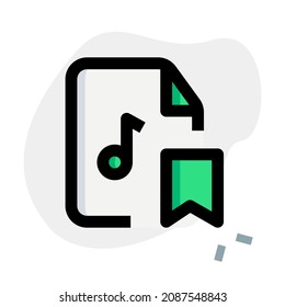 Lesezeichen der Musik aus dem Playlist-Archiv