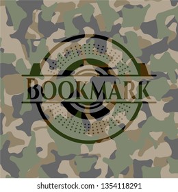 Bookmark on camouflaged texture