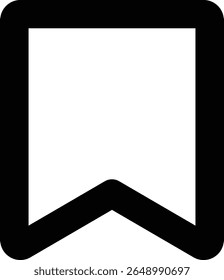 Bookmark Outline Icon in Minimal Style