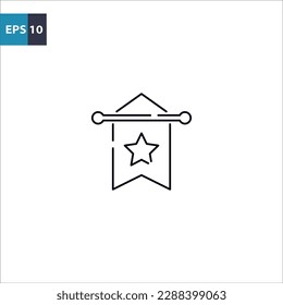 Bookmark outline icon Vector illustration