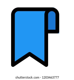 Bookmark page ribbon