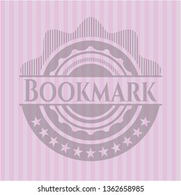 Bookmark pink emblem