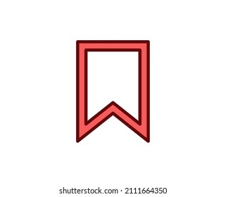 Bookmark premium line icon. Simple high quality pictogram. Modern outline style icons. Stroke vector illustration on a white background. 