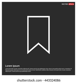 Bookmark ribbon icon
