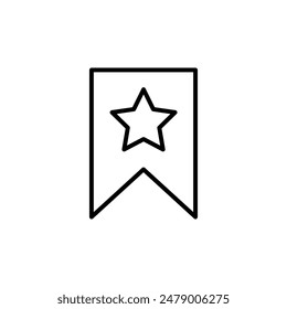 Bookmark Ribbon Icon Perfect for Saving and Organizing Content