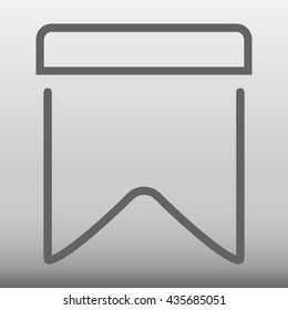 Bookmark Ribbon Vector Icon Illustration