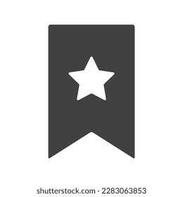 Bookmark, save, Favorite icon. Black and white vector illustration