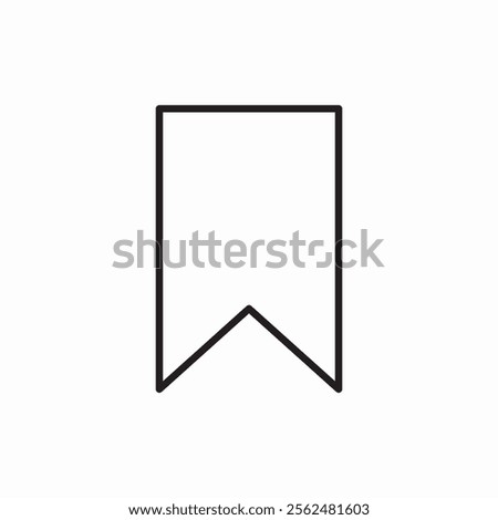 bookmark save favorite icon sign vector