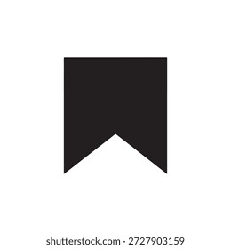 marcador salvar ícone de bandeira em uma silhueta de estilo vetor preto e branco moderno