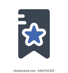 Bookmark Save Icon, Vector Graphics