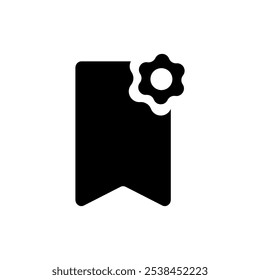 Marcador Ajuste Icono de engranaje eps 10