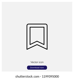 Bookmark sign icon in trendy flat style isolated on grey background, modern symbol vector illustration for web