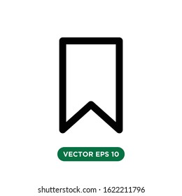bookmark sign icon vector concept design template