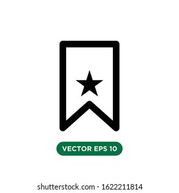 bookmark sign icon vector concept design template