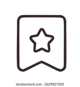Bookmark Simple Icon Vector Design