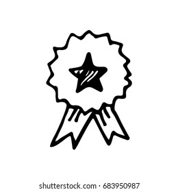 Bookmark sketch icon.Vector illustration.
