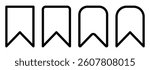 
Bookmark social media icon isolated on background. Add bookmark symbol icon flat design. Premium bookmark icon. 