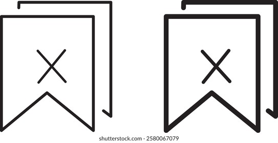 Bookmark social media icon isolated in background. modern save bookmark symbol, simple, vector, icon for website designm,  pictogram isolated on white, logo illustration
