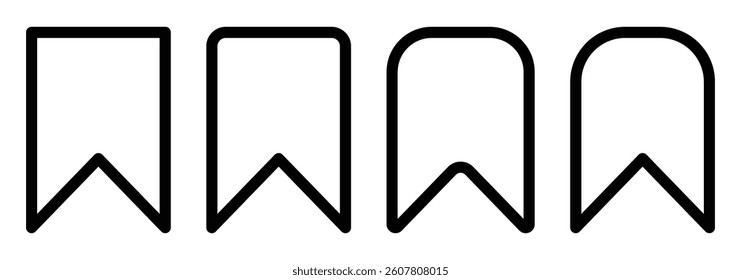 
Bookmark social media icon isolated on background. Add bookmark symbol icon flat design. Premium bookmark icon. 