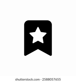 bookmark star icon sign vector