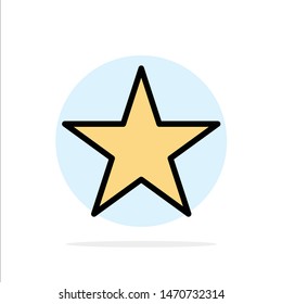 Bookmark, Star, Media Abstract Circle Background Flat color Icon. Vector Icon Template background