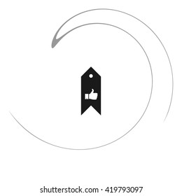 Bookmark symbol vector illustration