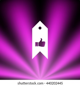 Bookmark symbol vector illustration
