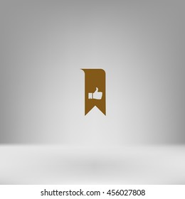 Bookmark symbol vector illustration